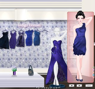 Одевалка платья индиго (Indigo Dresses)