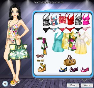 Одевалка купальник танкини