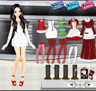 Одевалка Новогодние костюмы