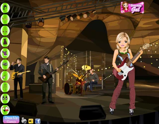 Guitar Music Show Girl