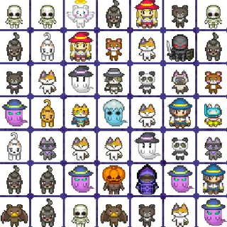 Маджонг пиксельных котов