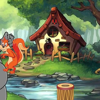 Белка в плену слона