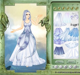 Одевалка снежная фея