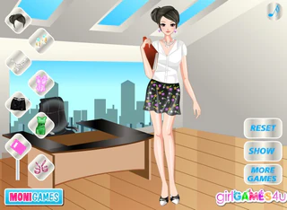 Одевалка секретарша