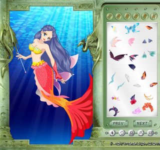 Одевалка : русалочка