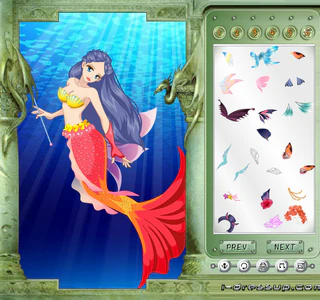 Одевалка : русалочка