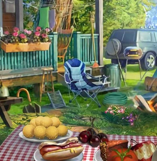 Кемпинг в лесу