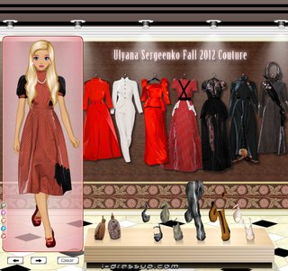 Одевалка Ульяна Сергеенко Осень 2012 Кутюр