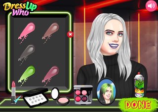 Одевалка макияж для Билли Айлиш