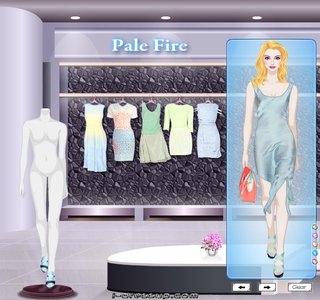 Одевалка пудровые платья