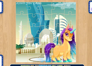 Пазл : пони путешествуют по миру