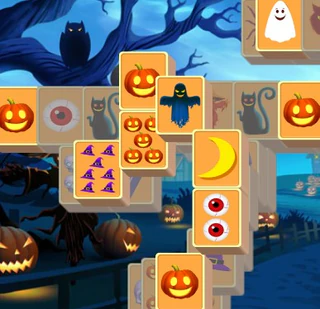 Хэллоуинский маджонг