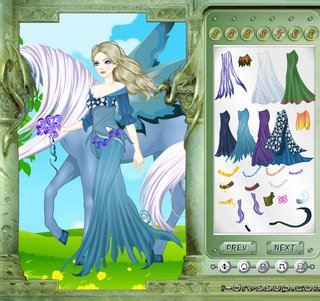 Одевалка фея и единорог