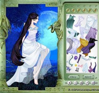 Одевалка лунная фея