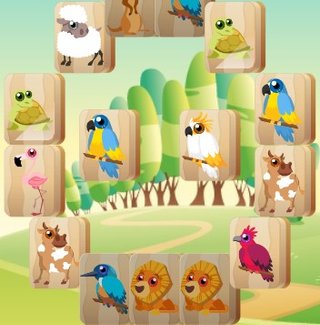 Звериный маджонг