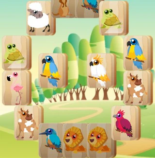 Звериный маджонг