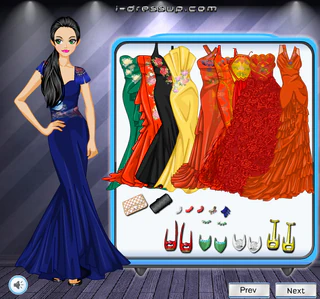 Одевалка восточное свадебное платье