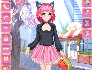 Одевалка аниме школьница