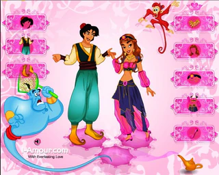 Одевалка : Алладин и его принцесса