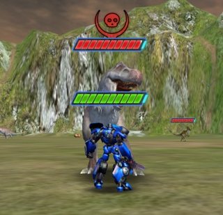 Битва роботов и динозавров