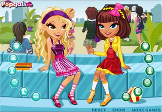 Одевалка : Симпатичные школьницы