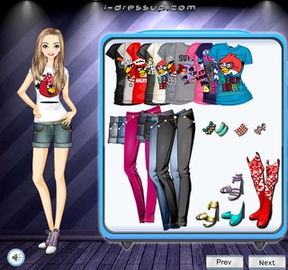 Одевалка Angry Birds T-Shirt (футболка Angry Birds)