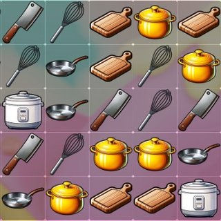 Маджонг с кухонной утварью