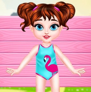 Малышка Тэйлор едет на пляж