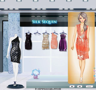 Одевалка : Блестящий шелк