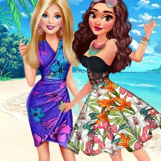 Барби навещает Моану