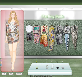 Одевалка цветочный принт 2