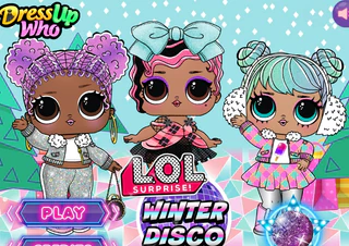 Одевалка лол сюрприз : зимнее диско