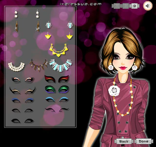 Одевалка : макияж кошачий глаз