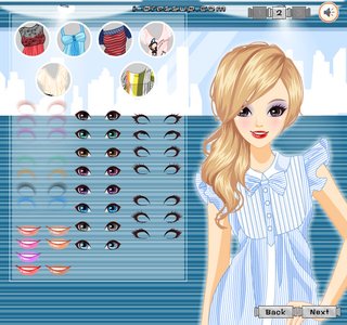 Одевалка аксессуары и прическа