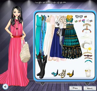 Одевалка принцесса бохо