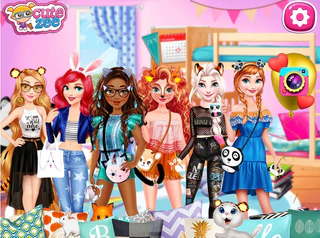 Принцессы Диснея: звериная вечеринка