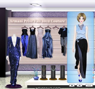 Одевалка Armani Осень 2012 Кутюр