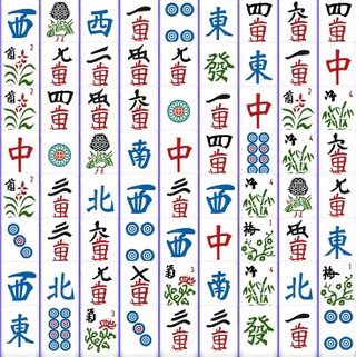 Маджонг с девушками из манги