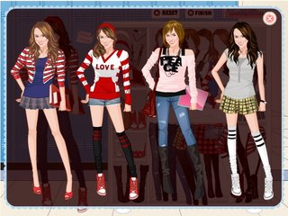 Одевалка Майли собирается в школу