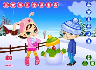 Одевалка : Зимние забавы