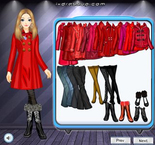 Одевалка красные плащи