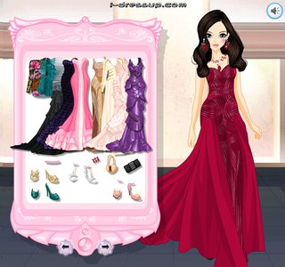 Одевалка элегантные вечерние платья