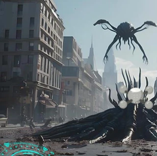 Побег от атаки пришельцев