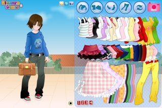 Одевалка милая аниме девочка