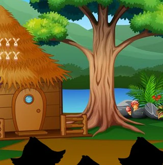 Побег пары из пасхальной страны