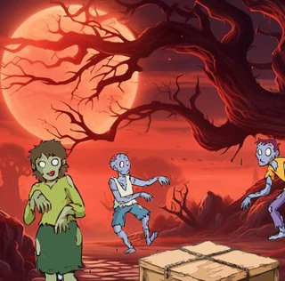 Зомби окружили девочку