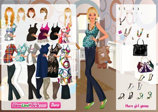 Одевалка : Будущая мамочка в бутике