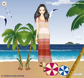 Одевалка летний отдых макси платья