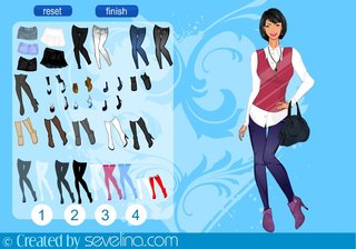 Одевалка макияж для Катерины