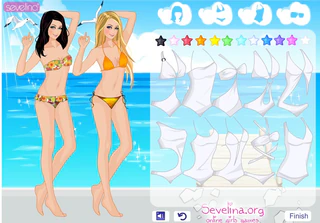 Одевалка лето у моря